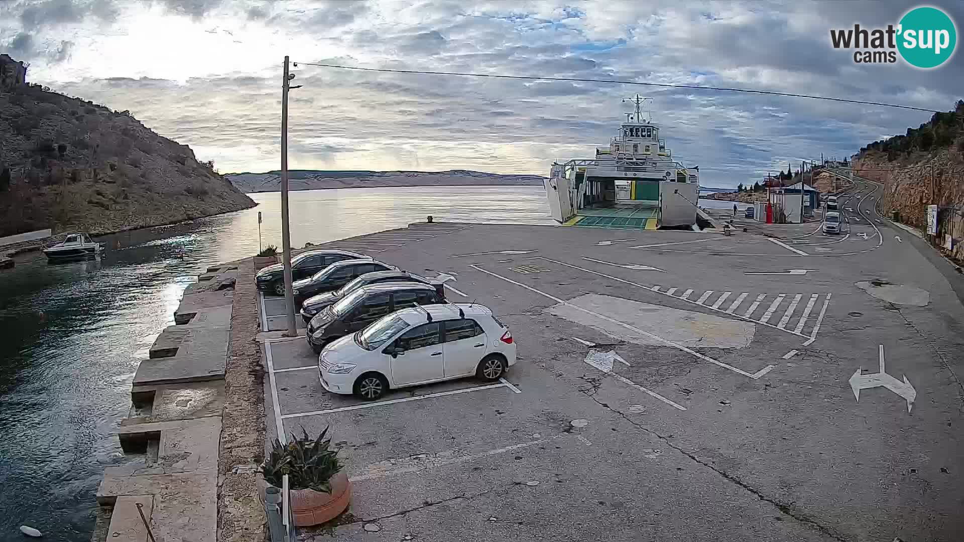 Webcam porto traghetti di Prizna – per l’isola di Pag