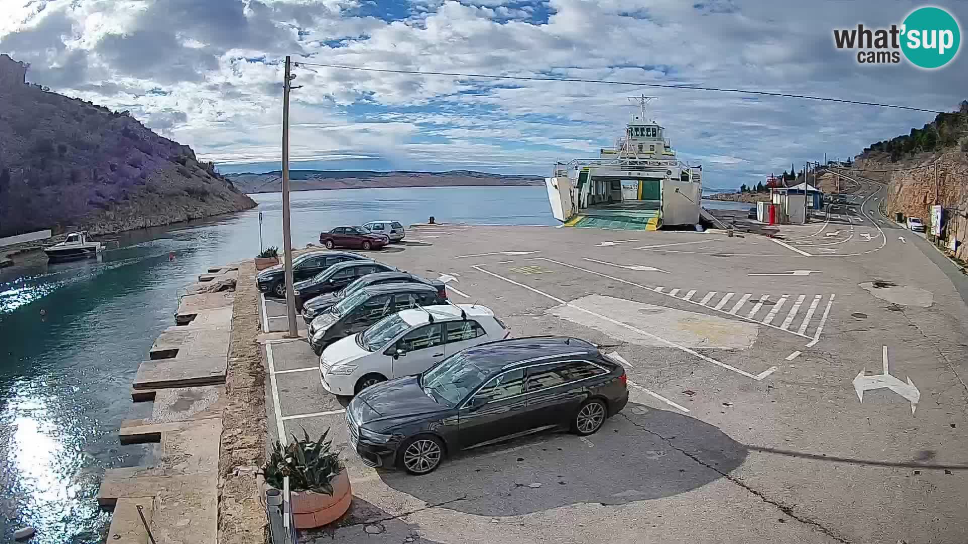 Webcam porto traghetti di Prizna – per l’isola di Pag