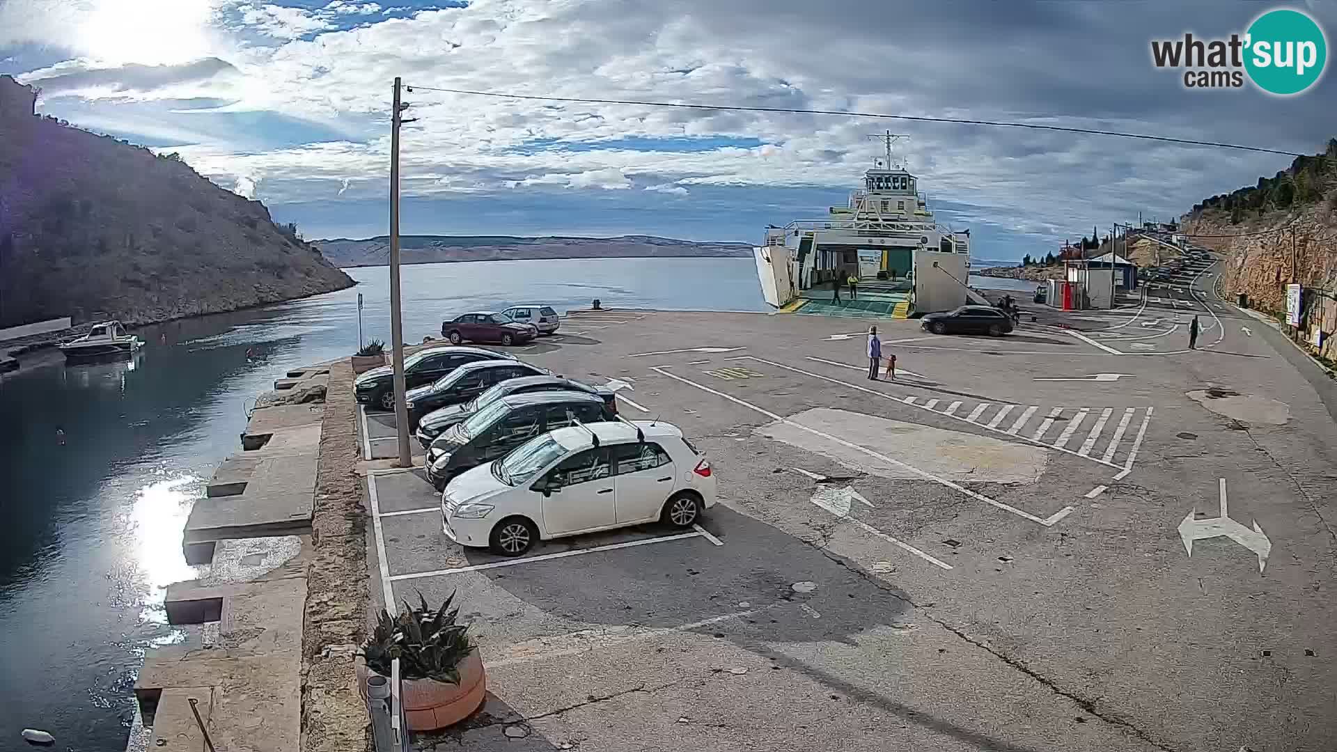 Webcam porto traghetti di Prizna – per l’isola di Pag