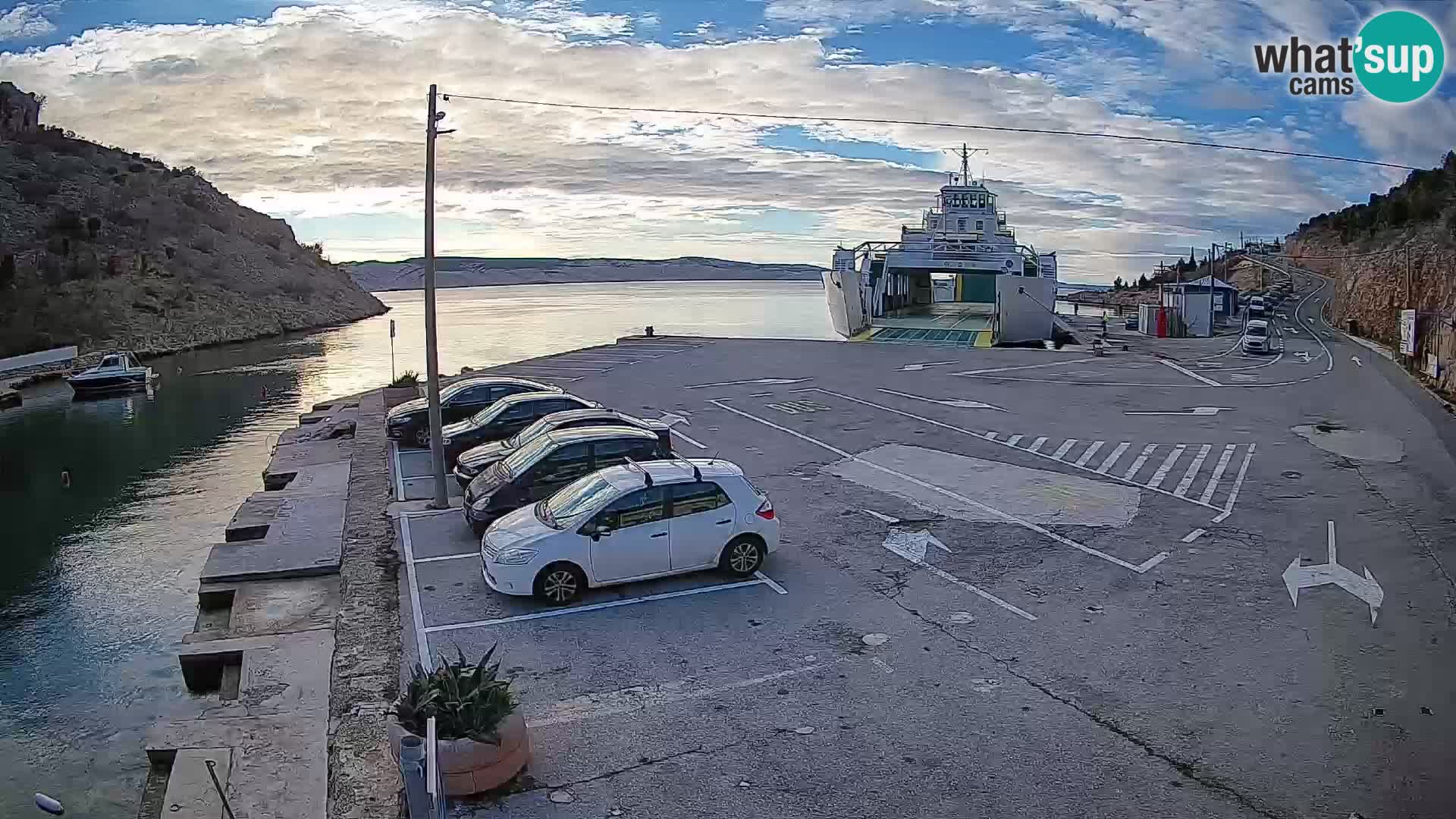 Webcam porto traghetti di Prizna – per l’isola di Pag