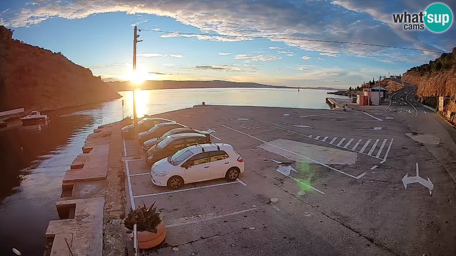 Webcam porto traghetti di Prizna – per l’isola di Pag