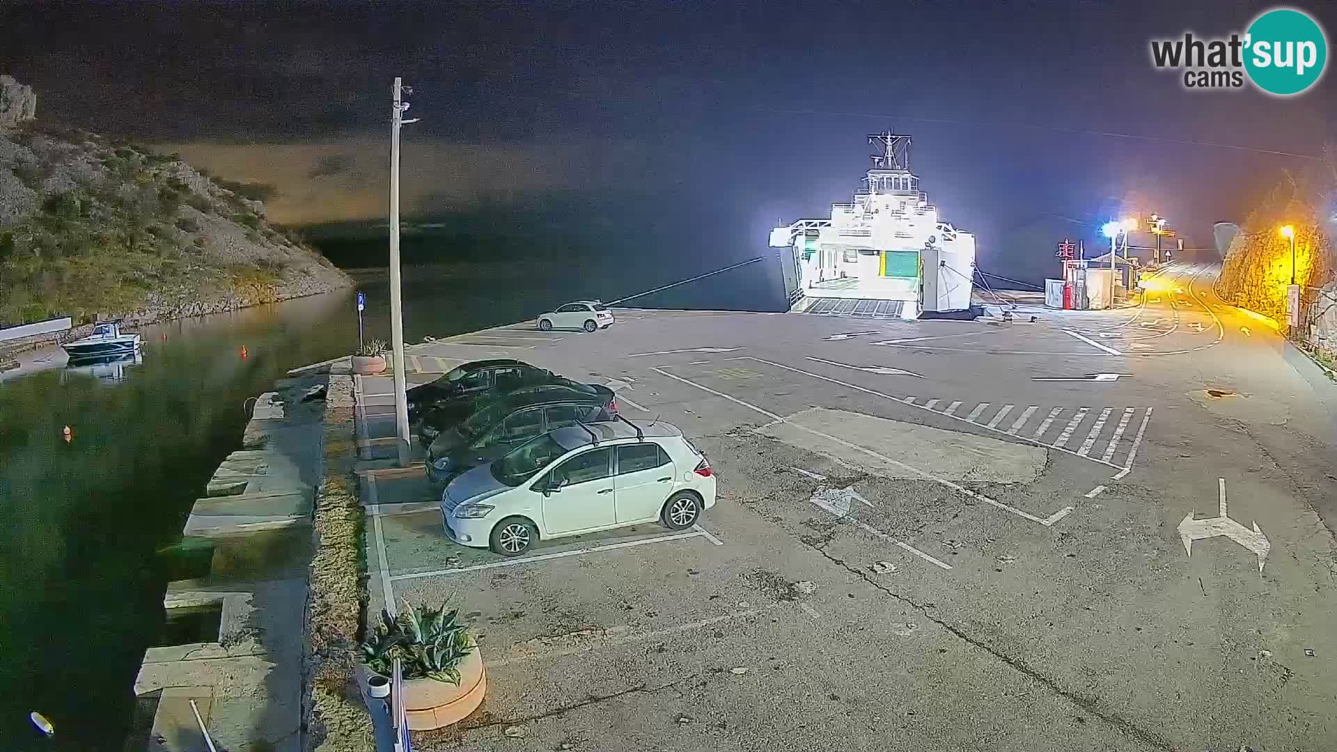 Webcam Fährhafen Prizna – zur Insel Pag