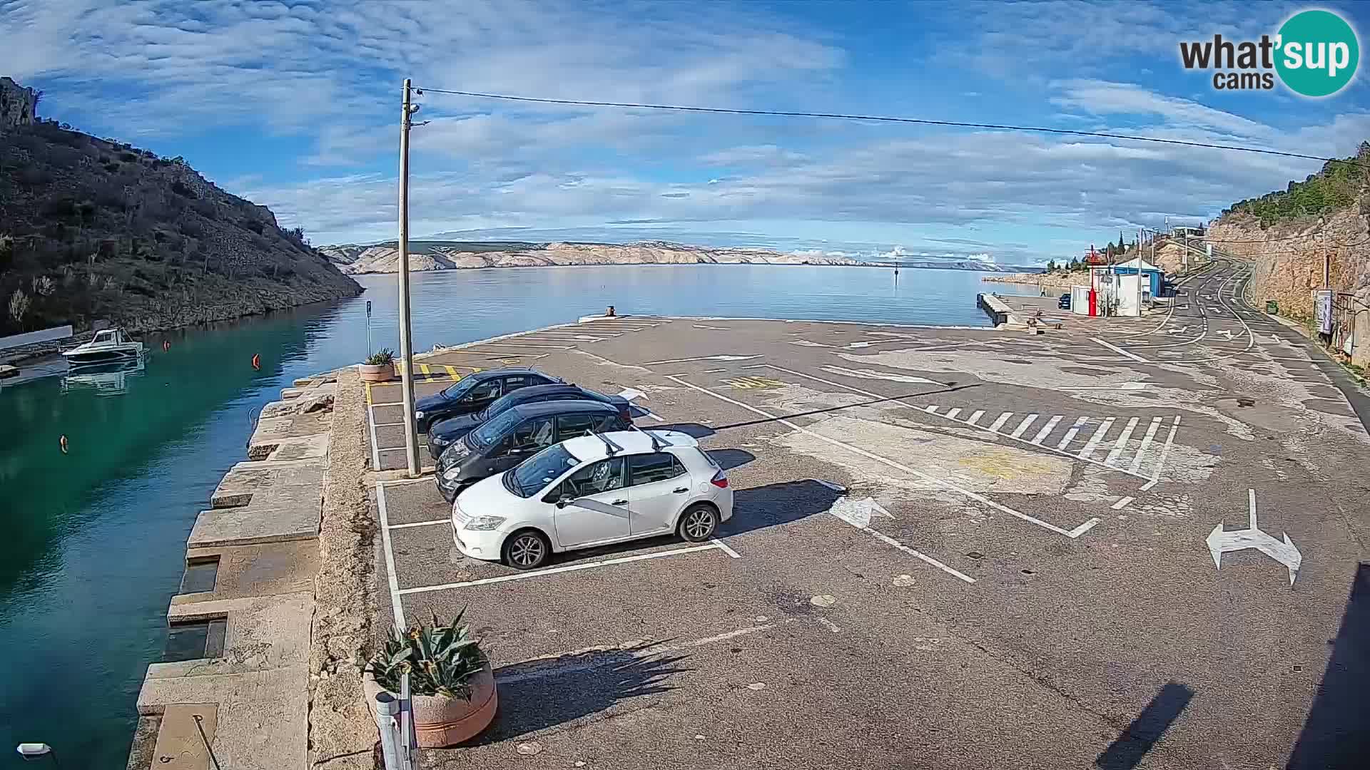 Webcam porto traghetti di Prizna – per l’isola di Pag