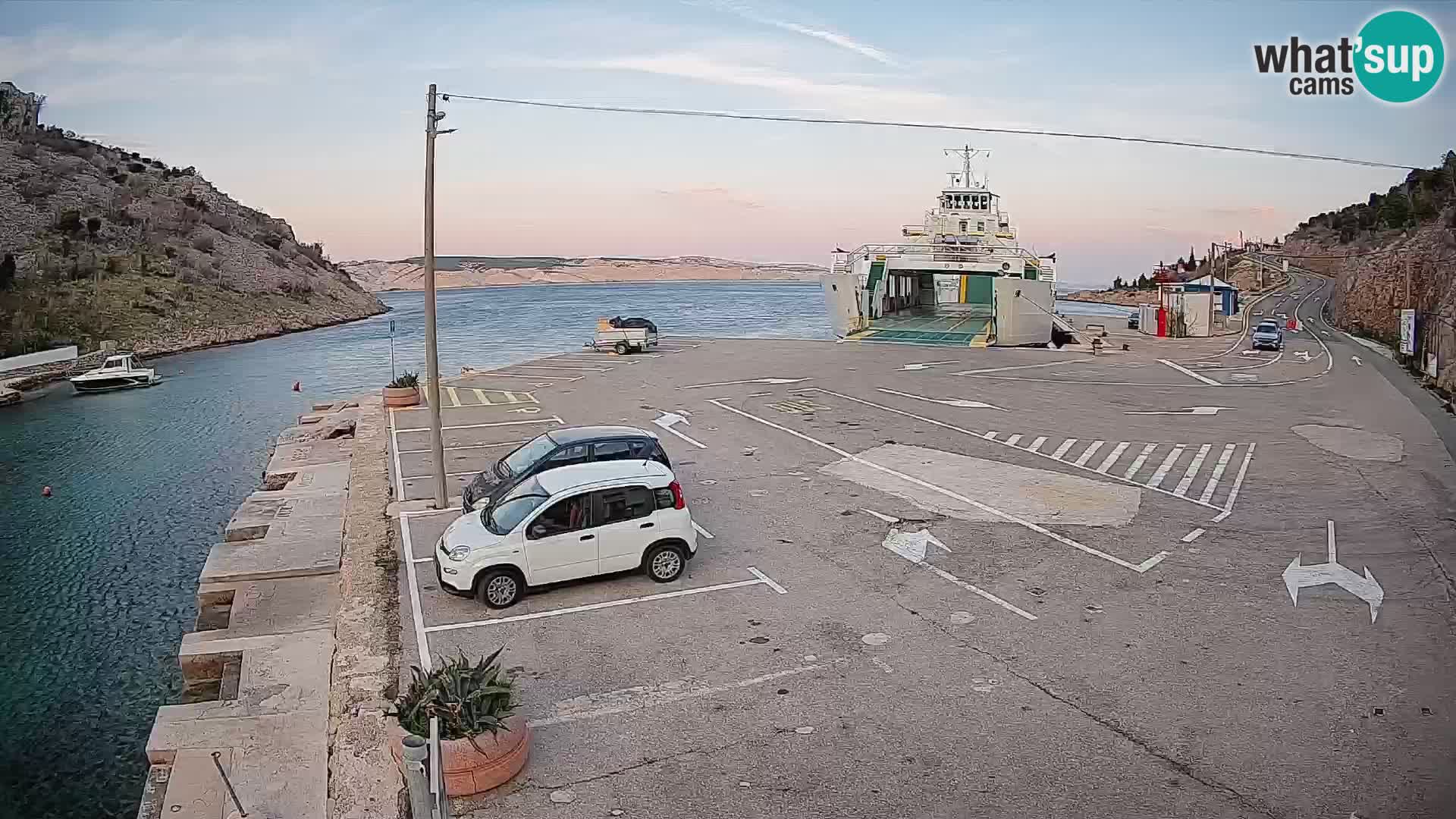 Webcam porto traghetti di Prizna – per l’isola di Pag