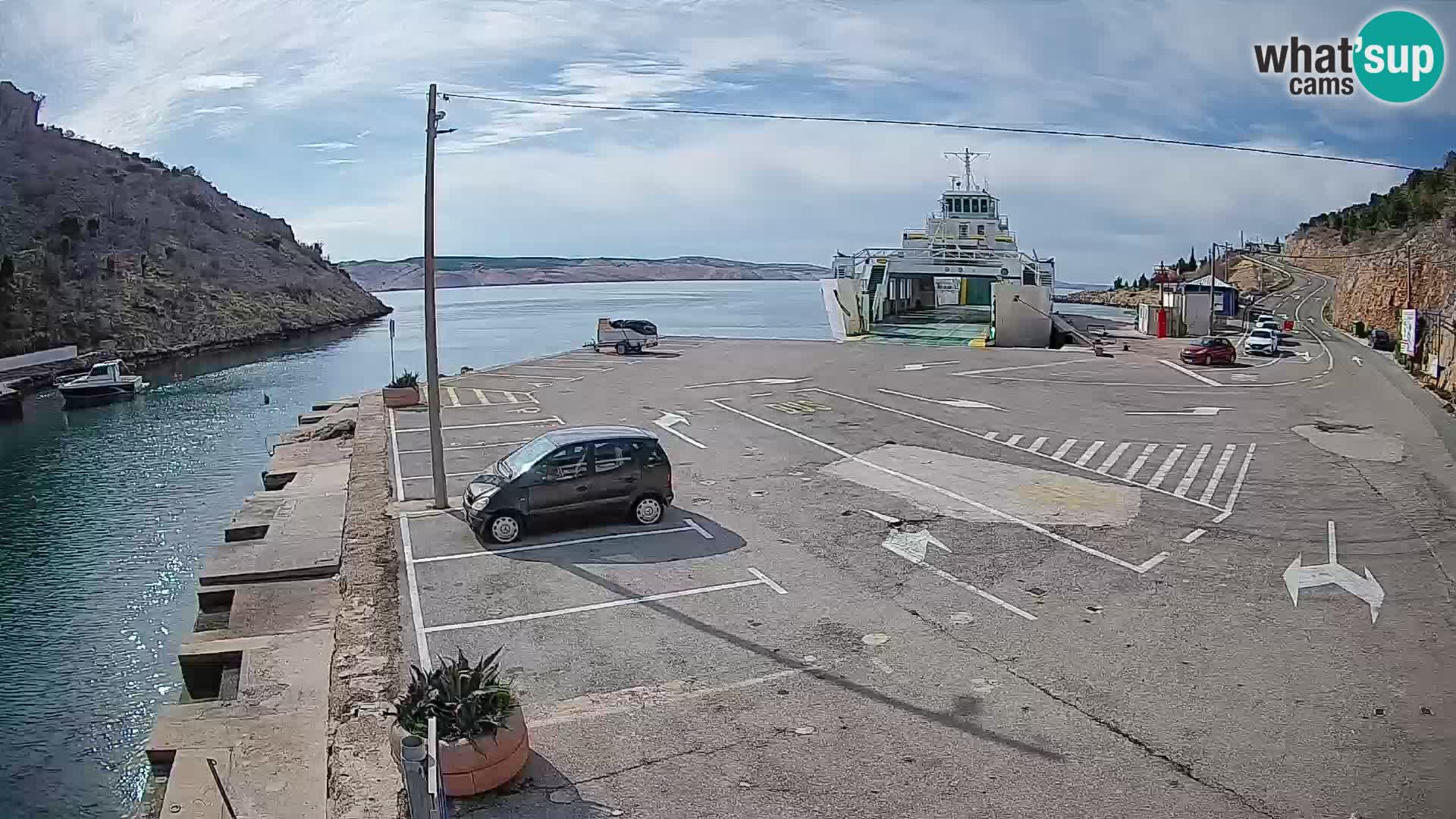 Webcam porto traghetti di Prizna – per l’isola di Pag