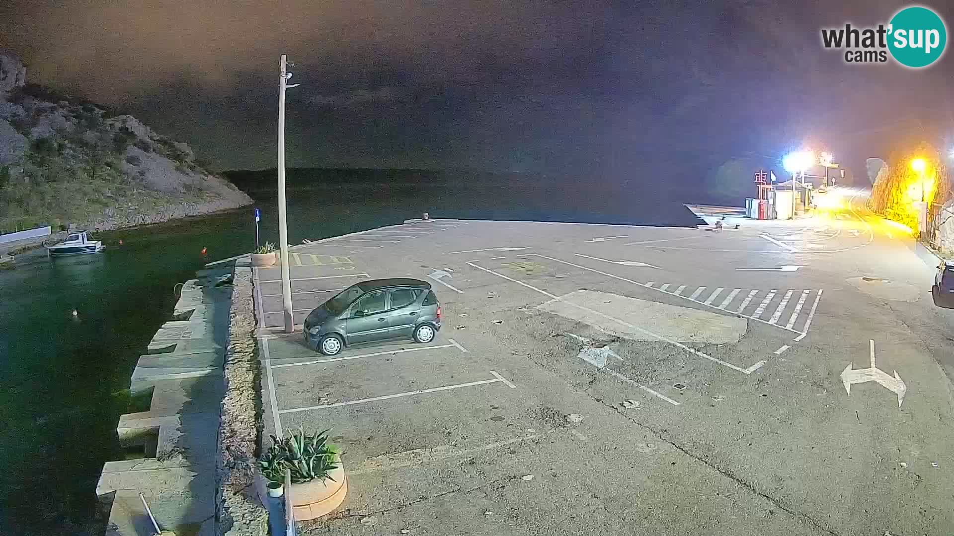Webcam port de ferry de Prizna – vers l’île de Pag