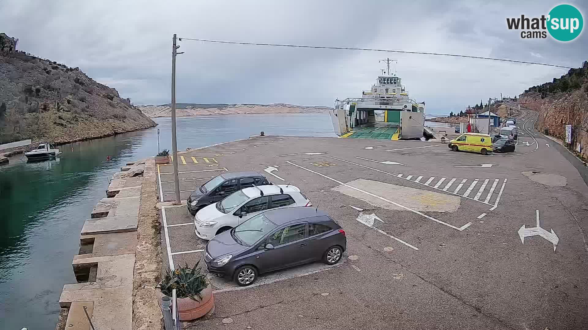 Webcam porto traghetti di Prizna – per l’isola di Pag