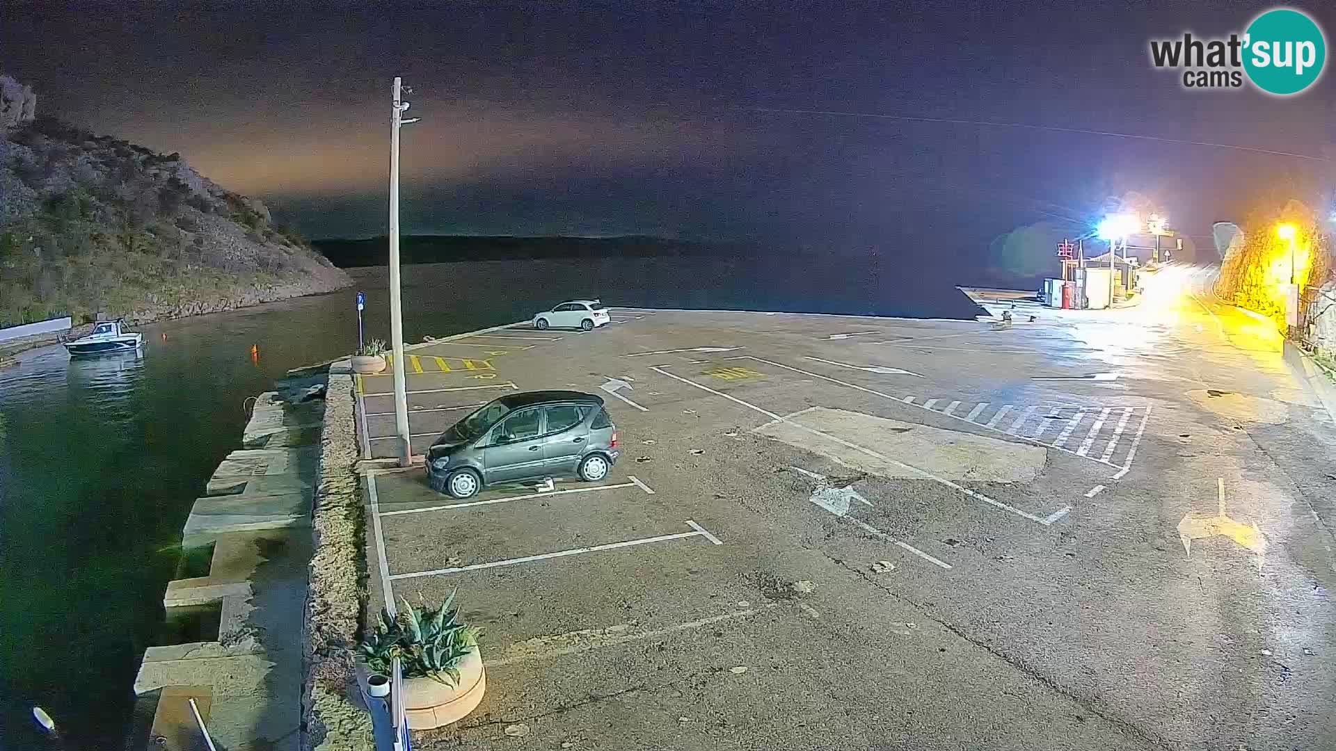 Webcam Fährhafen Prizna – zur Insel Pag