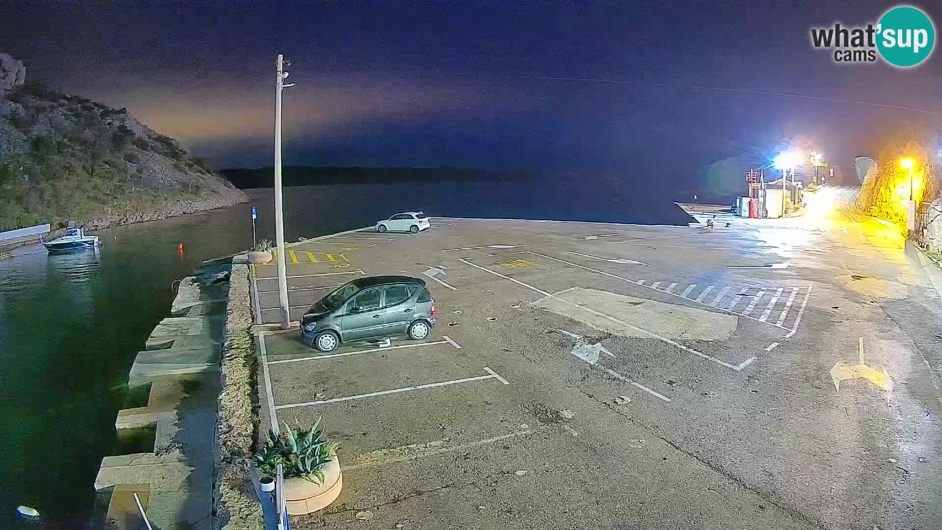 Webcam Fährhafen Prizna – zur Insel Pag