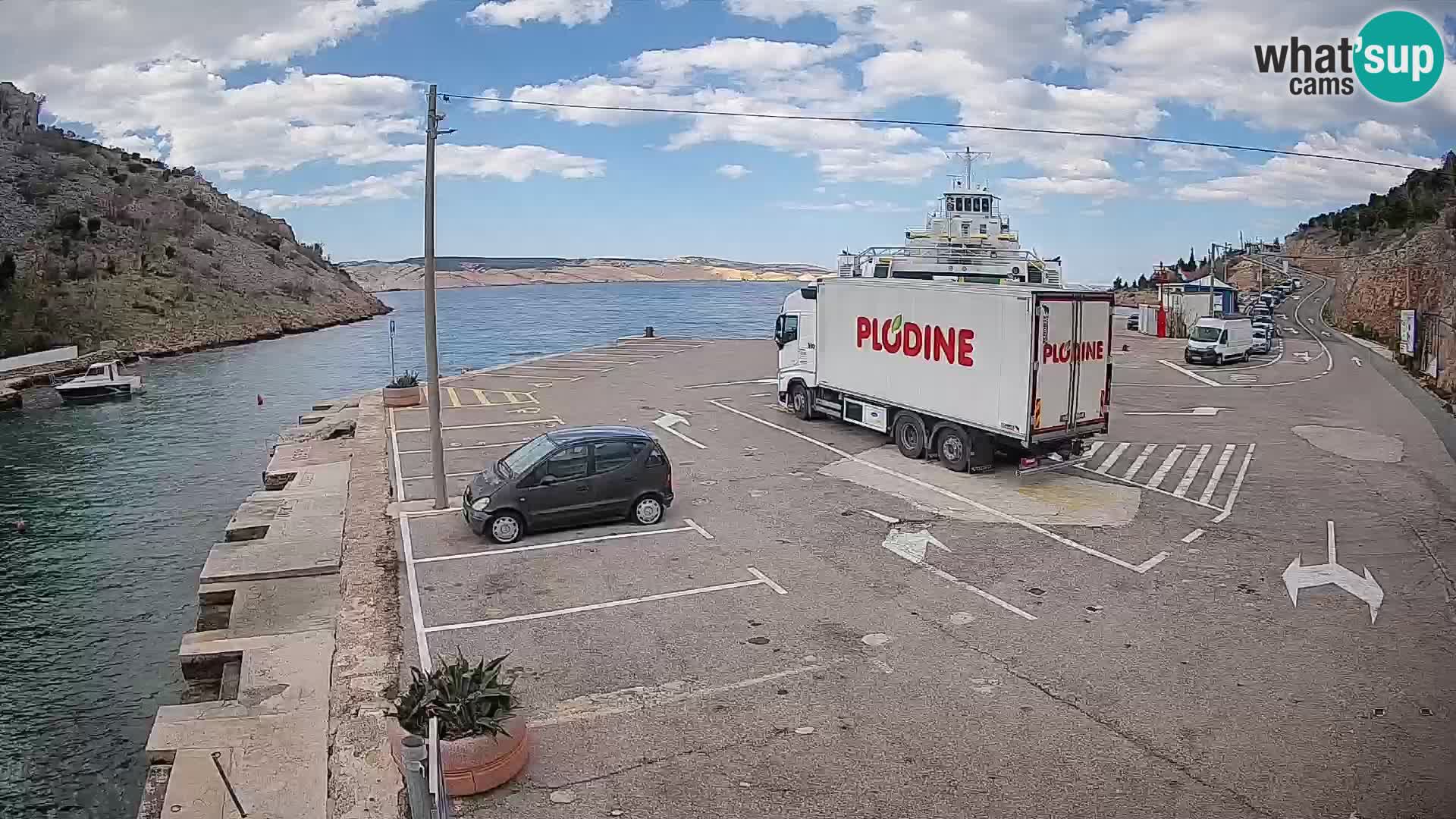 Webcam porto traghetti di Prizna – per l’isola di Pag