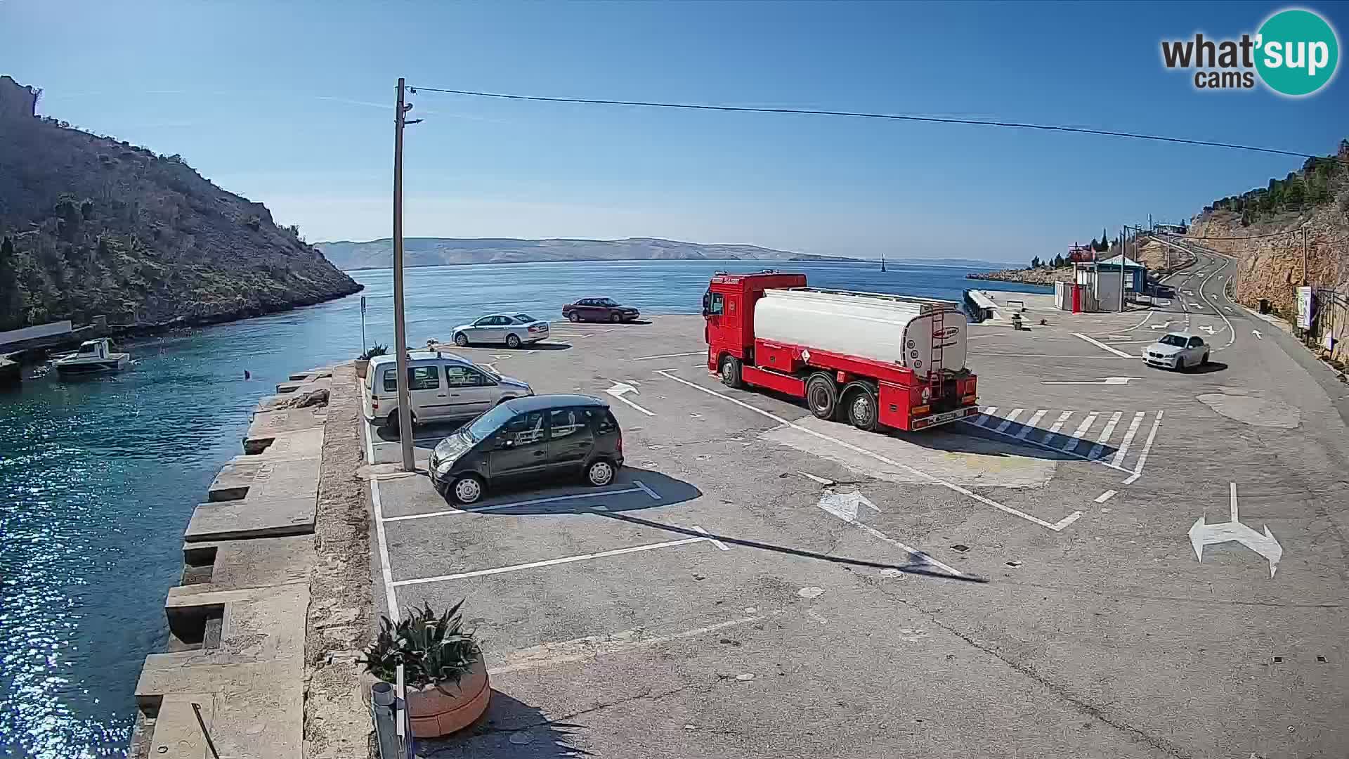 Webcam porto traghetti di Prizna – per l’isola di Pag