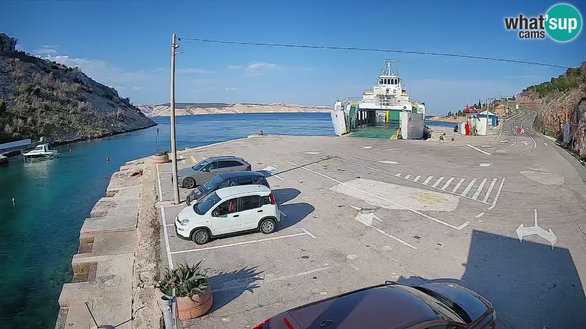Webcam porto traghetti di Prizna – per l’isola di Pag