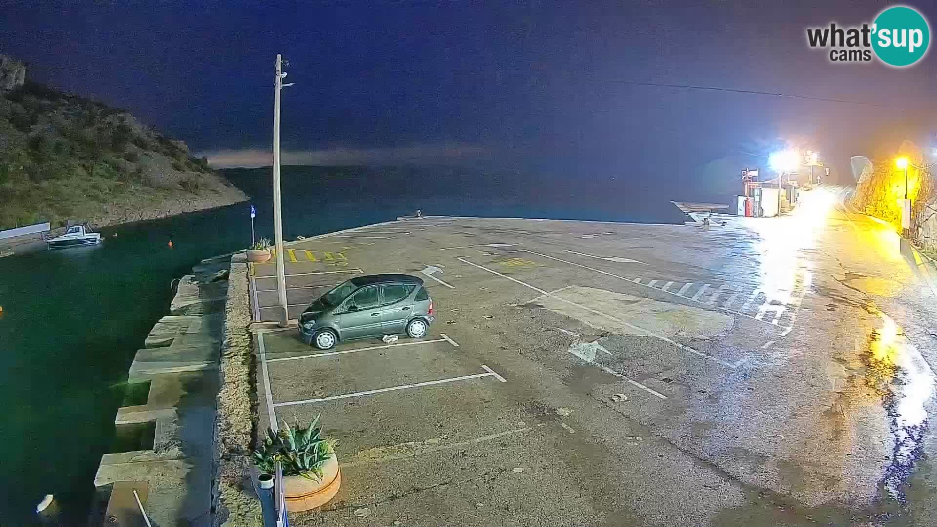 Webcam Fährhafen Prizna – zur Insel Pag