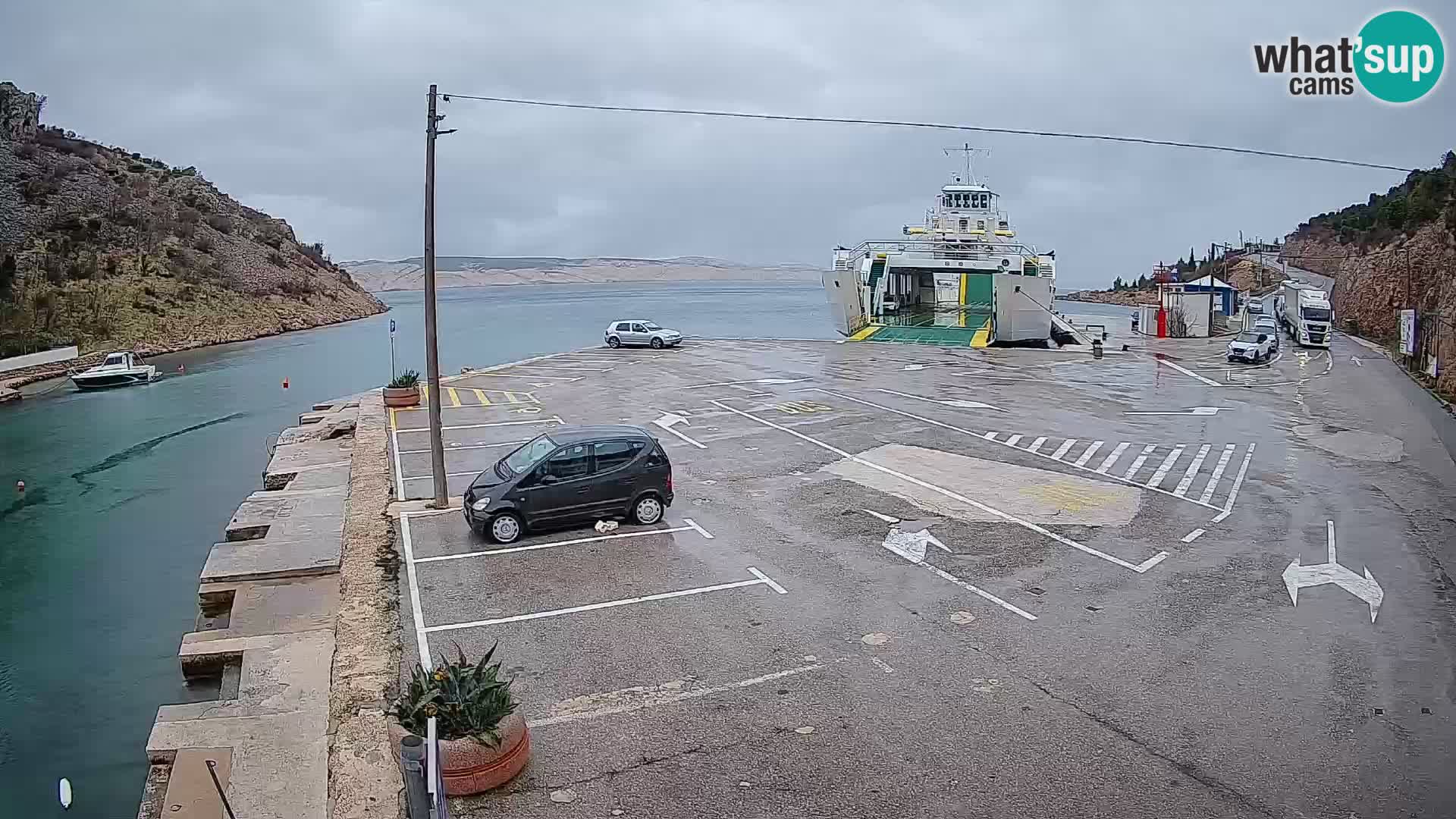 Webcam porto traghetti di Prizna – per l’isola di Pag