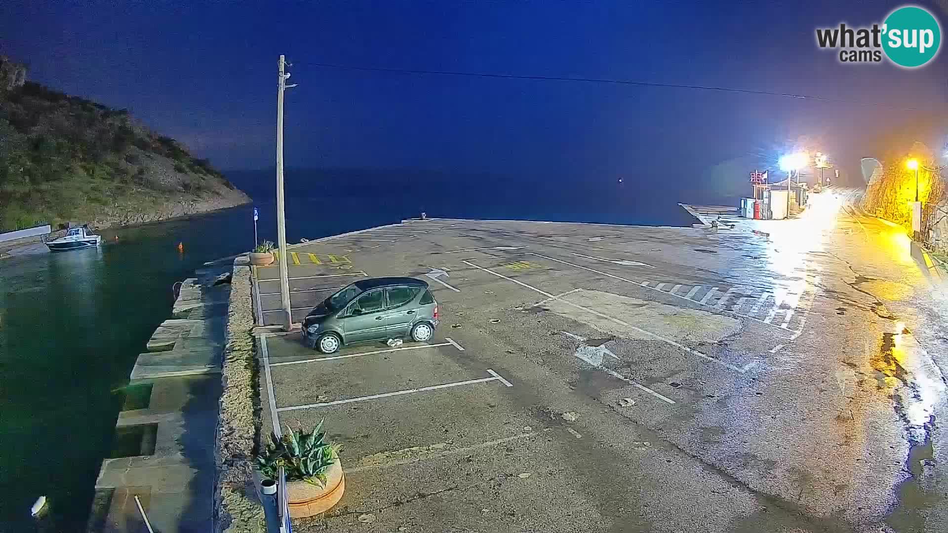 Webcam Fährhafen Prizna – zur Insel Pag