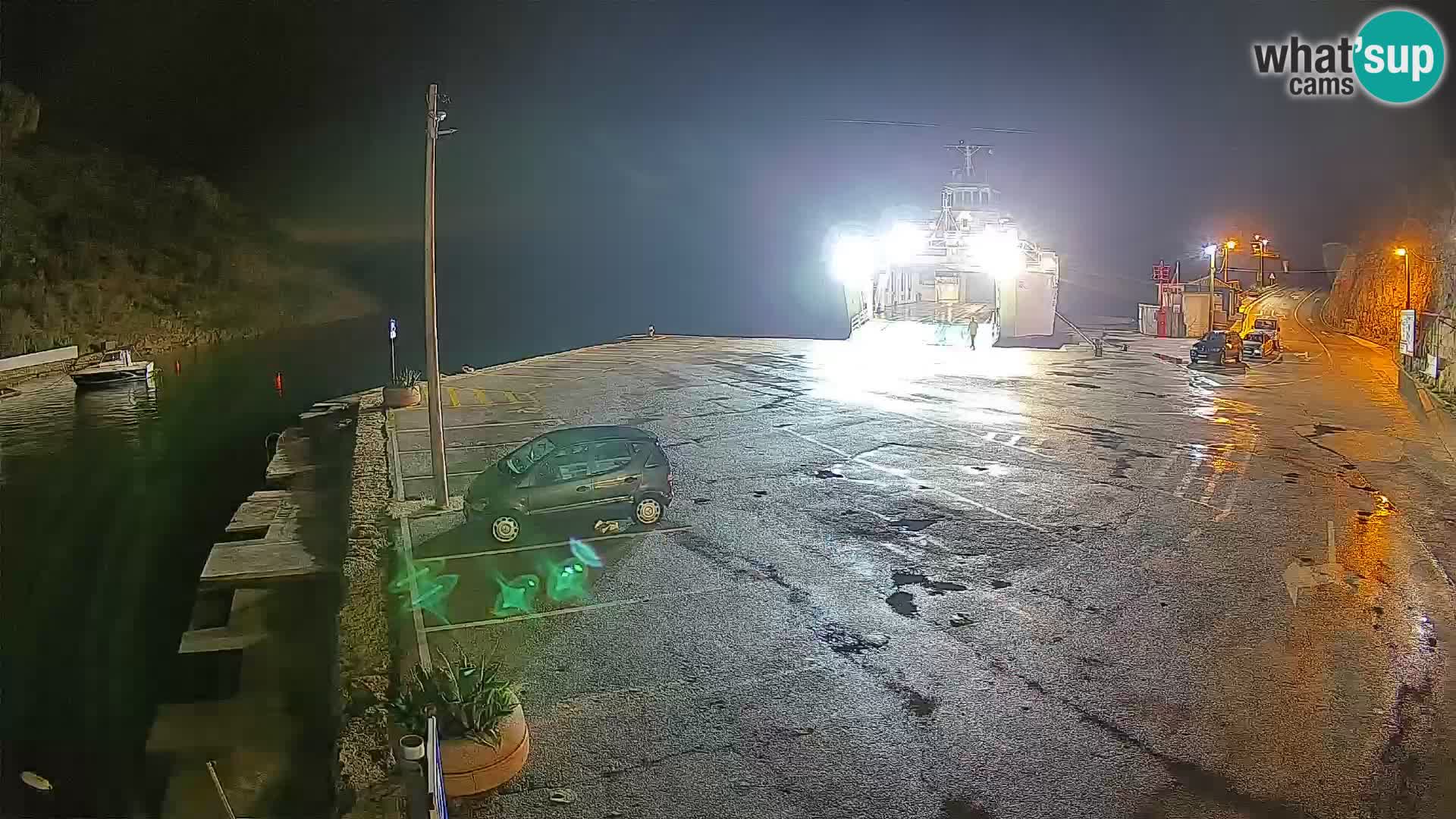 Webcam Fährhafen Prizna – zur Insel Pag