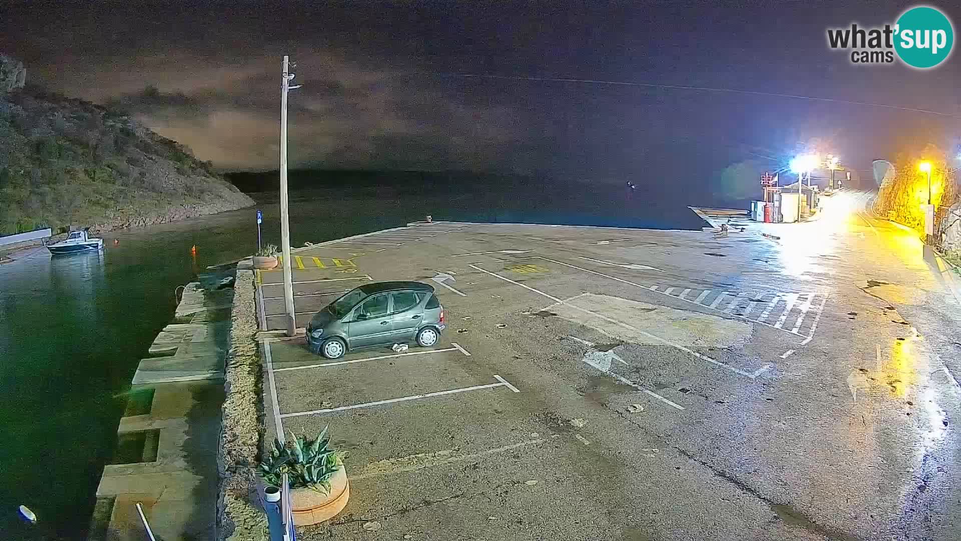 Webcam Prizna ferry port to Pag island