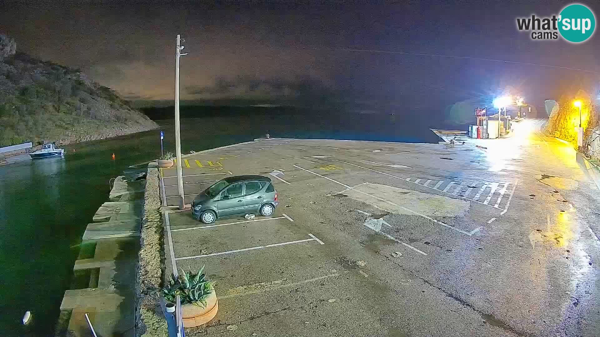 Webcam port de ferry de Prizna – vers l’île de Pag