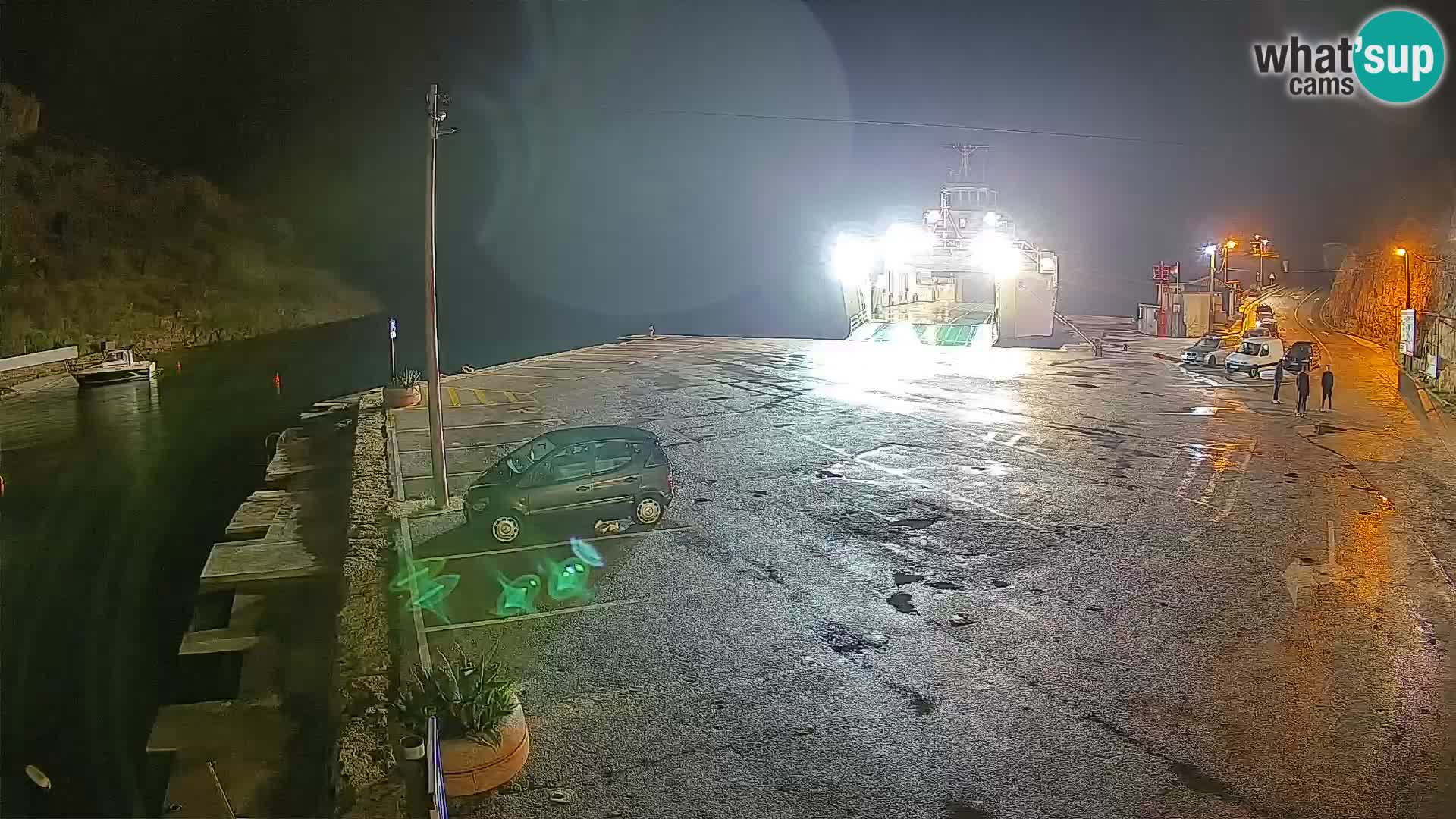 Webcam port de ferry de Prizna – vers l’île de Pag