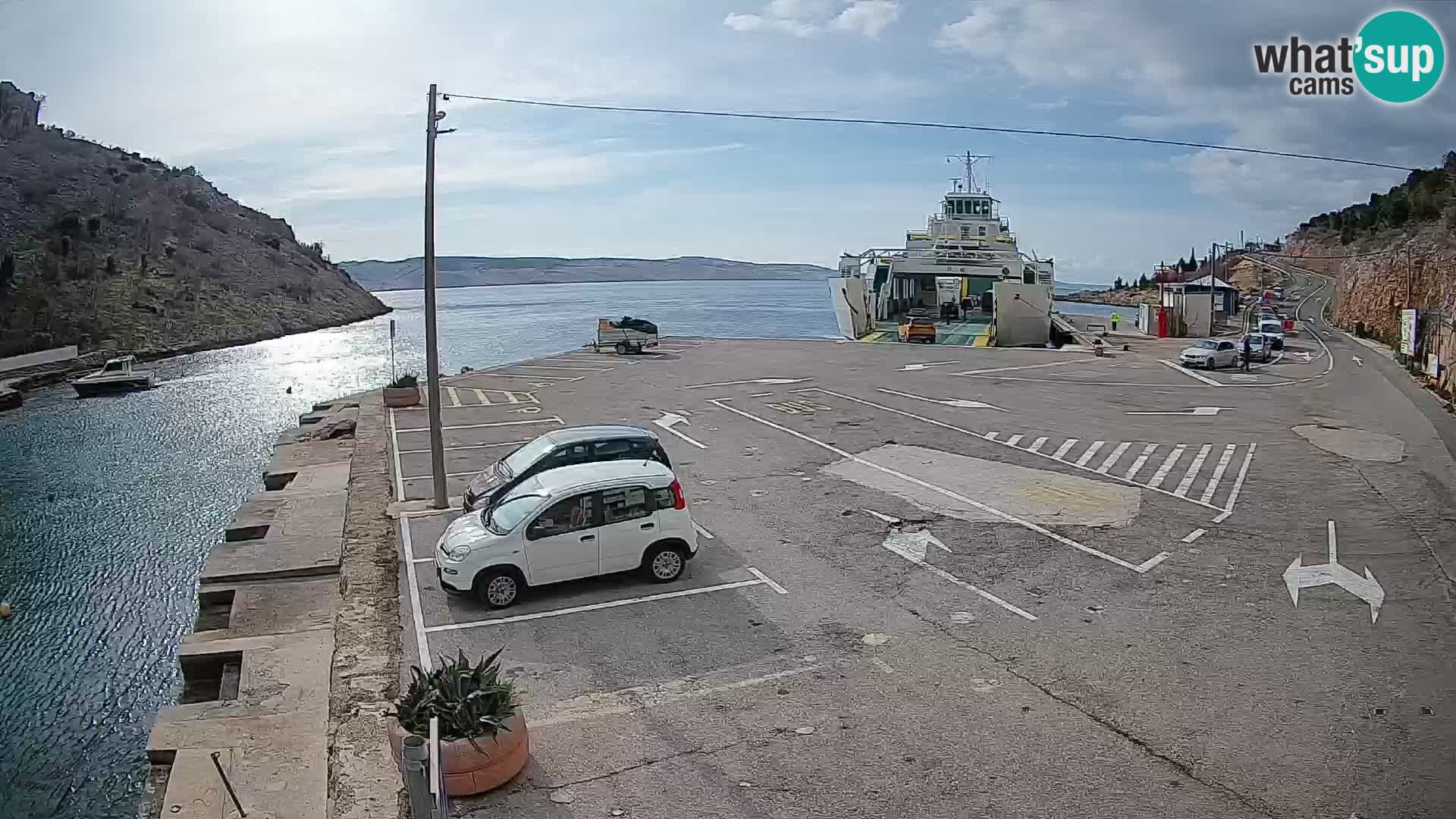 Webcam porto traghetti di Prizna – per l’isola di Pag