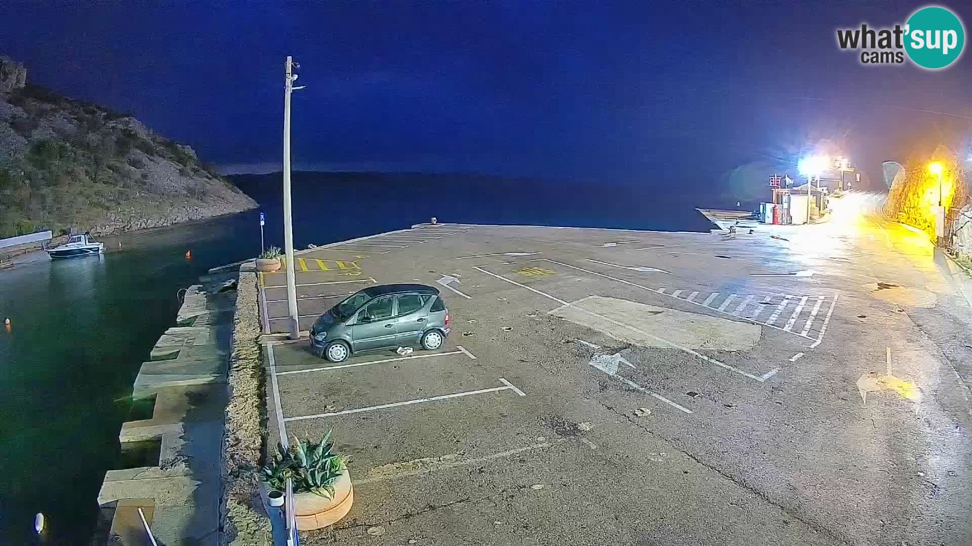 Webcam Fährhafen Prizna – zur Insel Pag