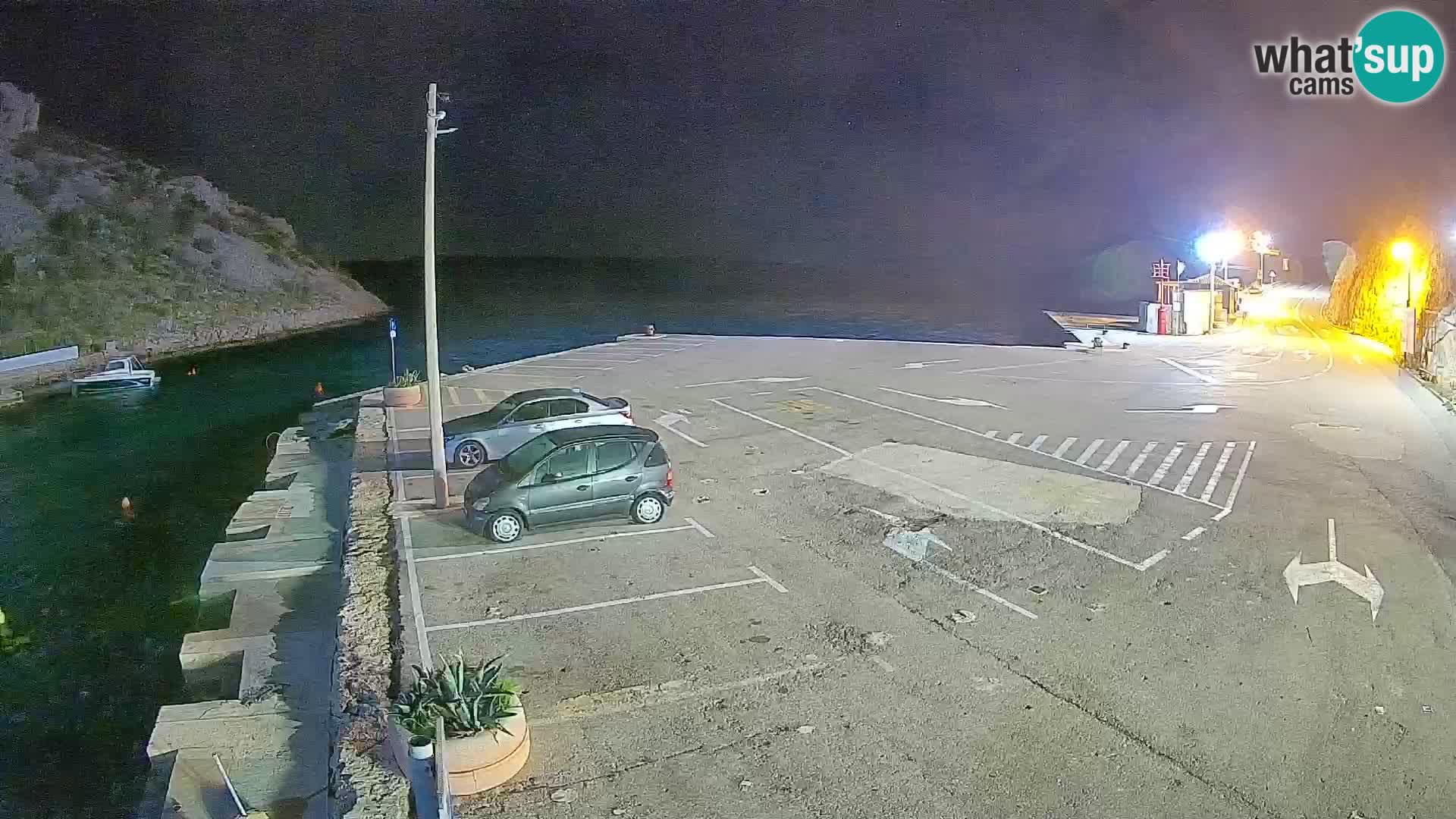 Webcam Prizna ferry port to Pag island