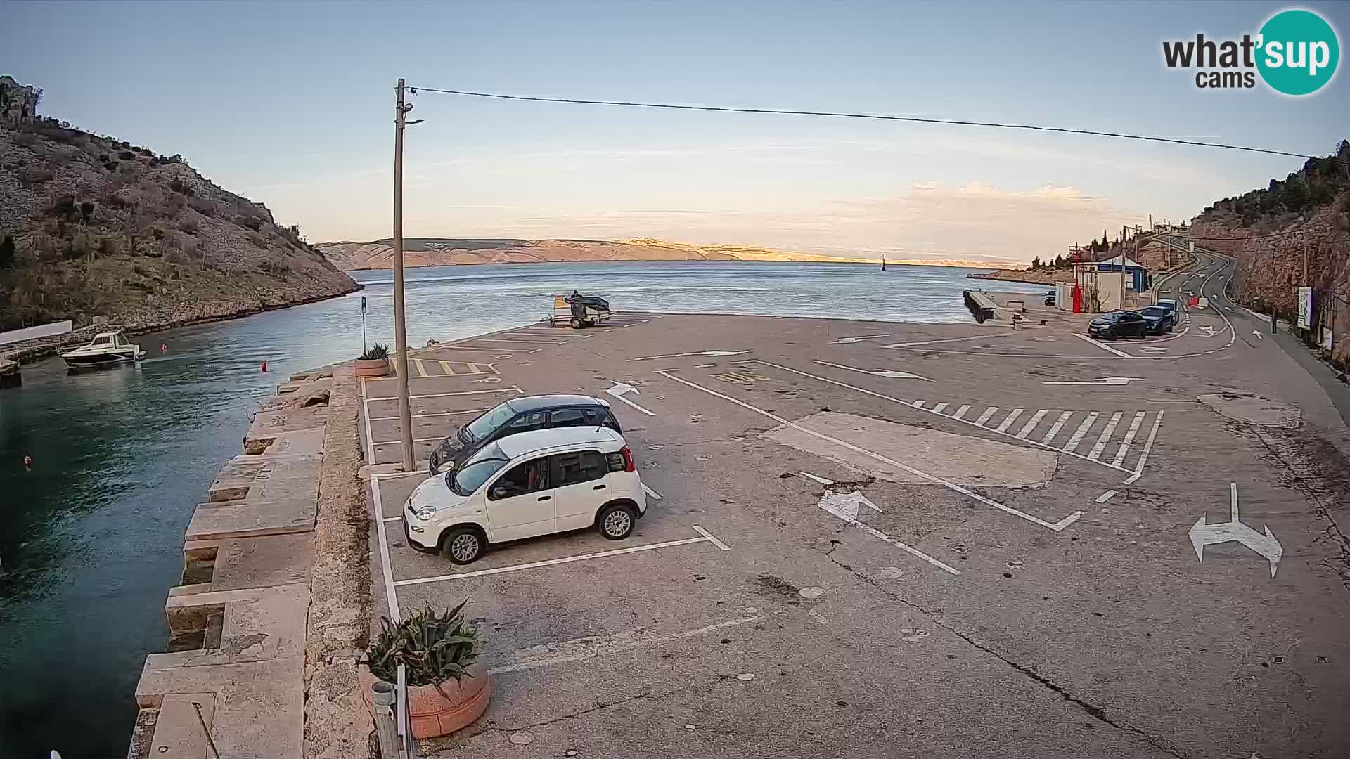 Webcam porto traghetti di Prizna – per l’isola di Pag