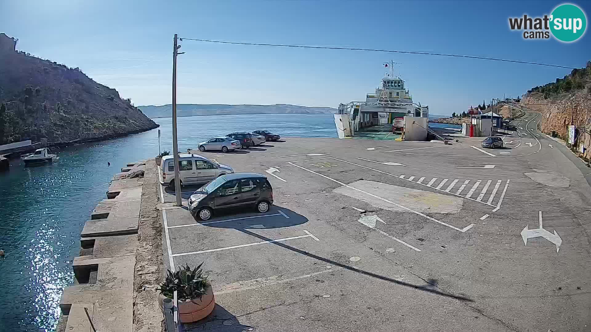 Webcam porto traghetti di Prizna – per l’isola di Pag