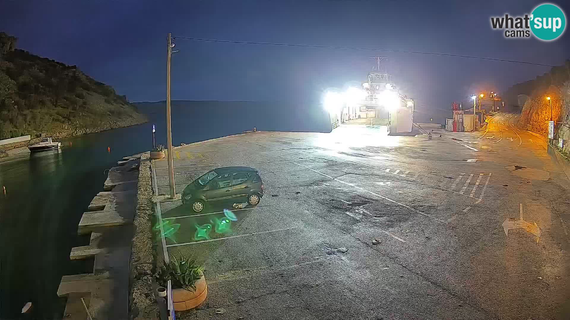 Webcam Fährhafen Prizna – zur Insel Pag