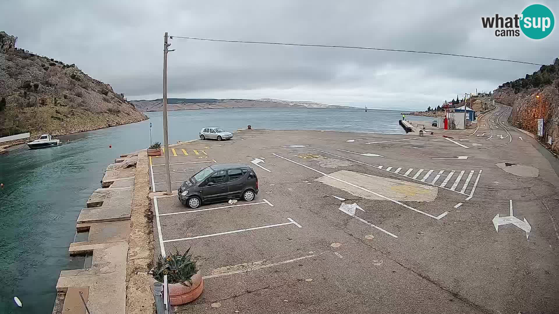 Webcam porto traghetti di Prizna – per l’isola di Pag
