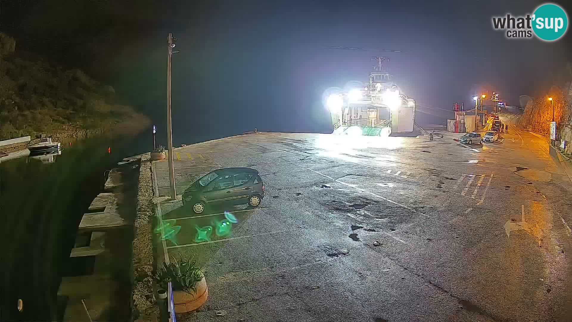 Webcam Fährhafen Prizna – zur Insel Pag