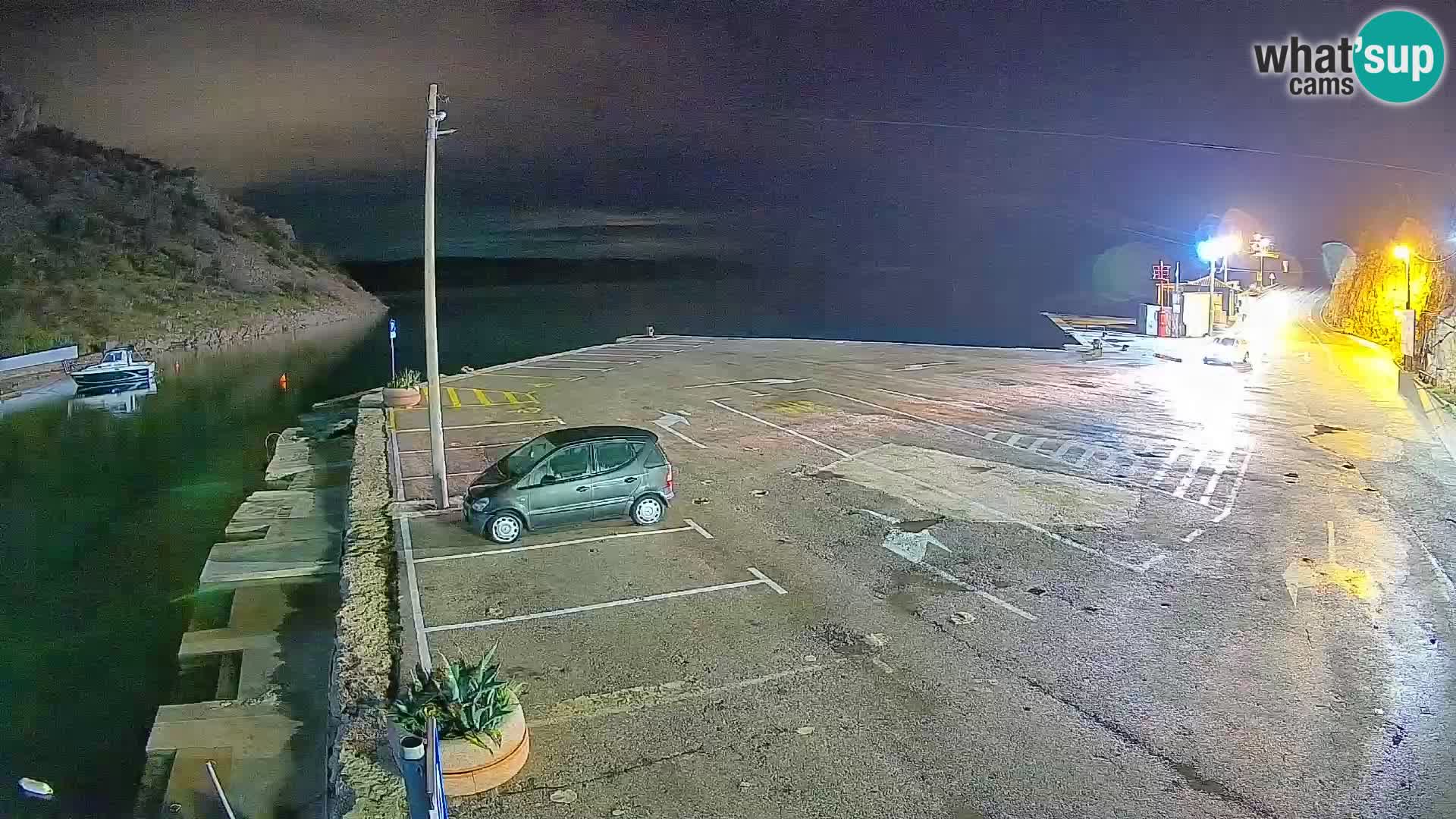 Webcam Fährhafen Prizna – zur Insel Pag