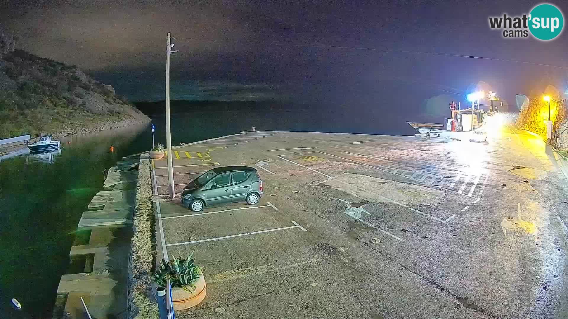 Webcam Fährhafen Prizna – zur Insel Pag