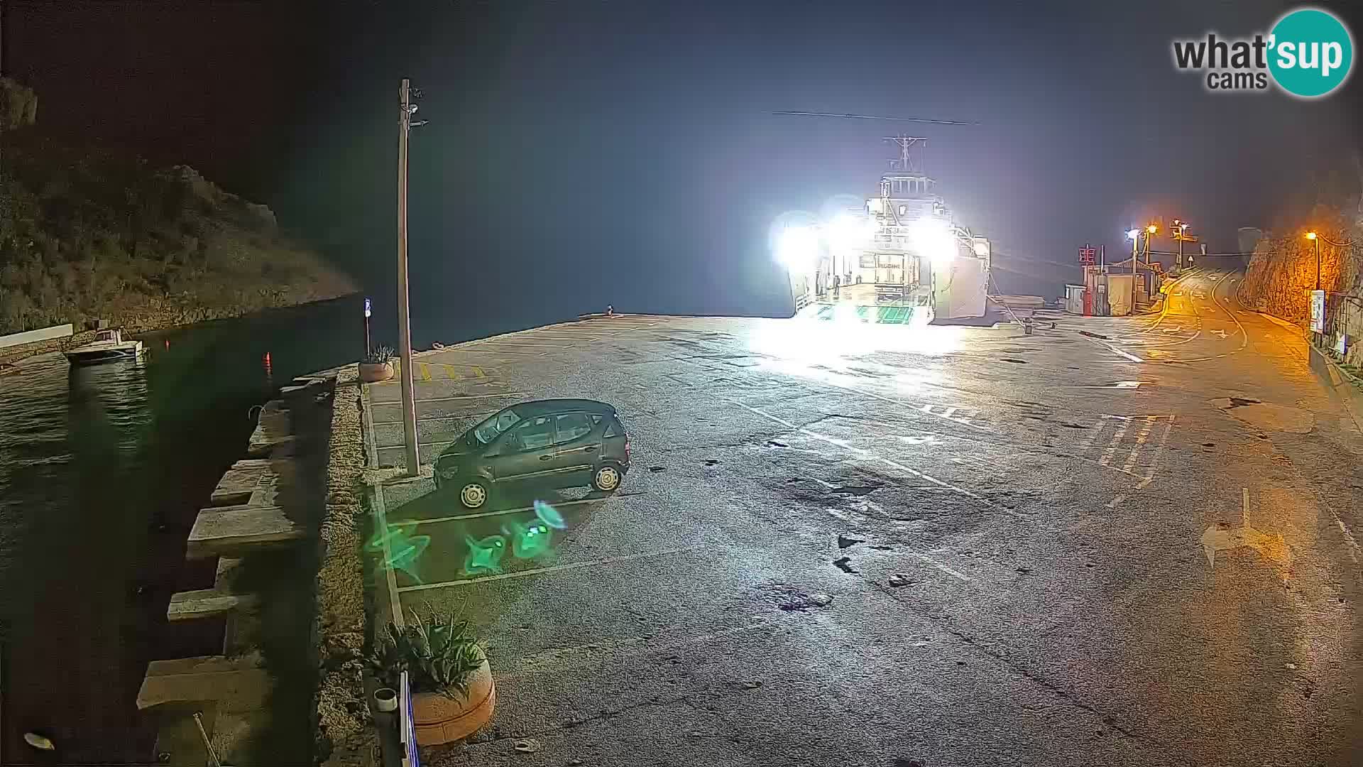 Webcam Fährhafen Prizna – zur Insel Pag