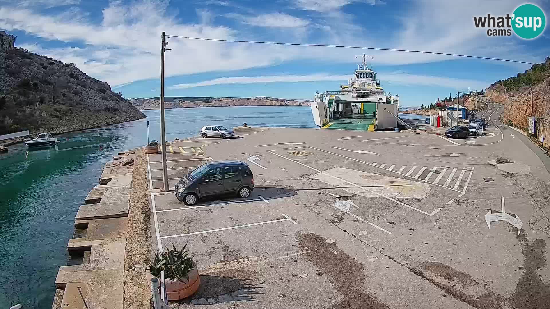 Webcam porto traghetti di Prizna – per l’isola di Pag