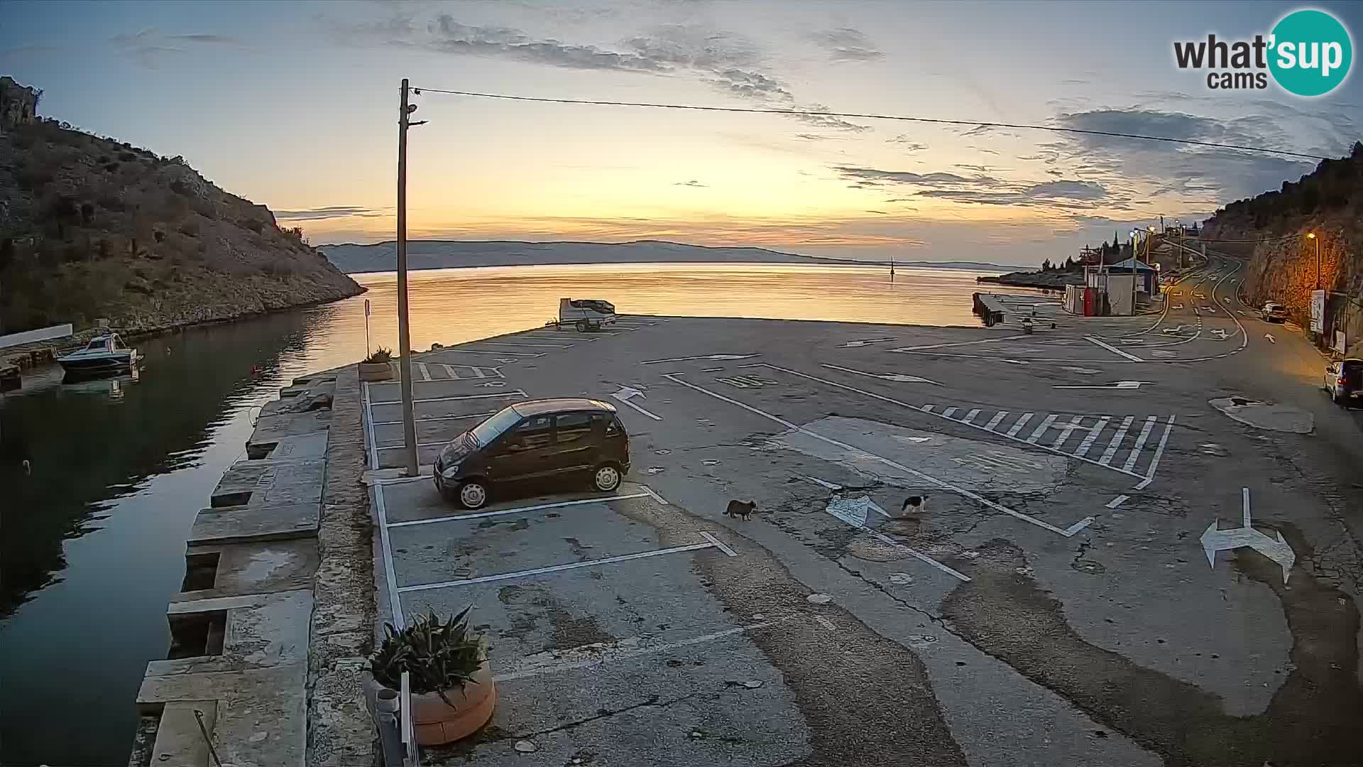Webcam porto traghetti di Prizna – per l’isola di Pag