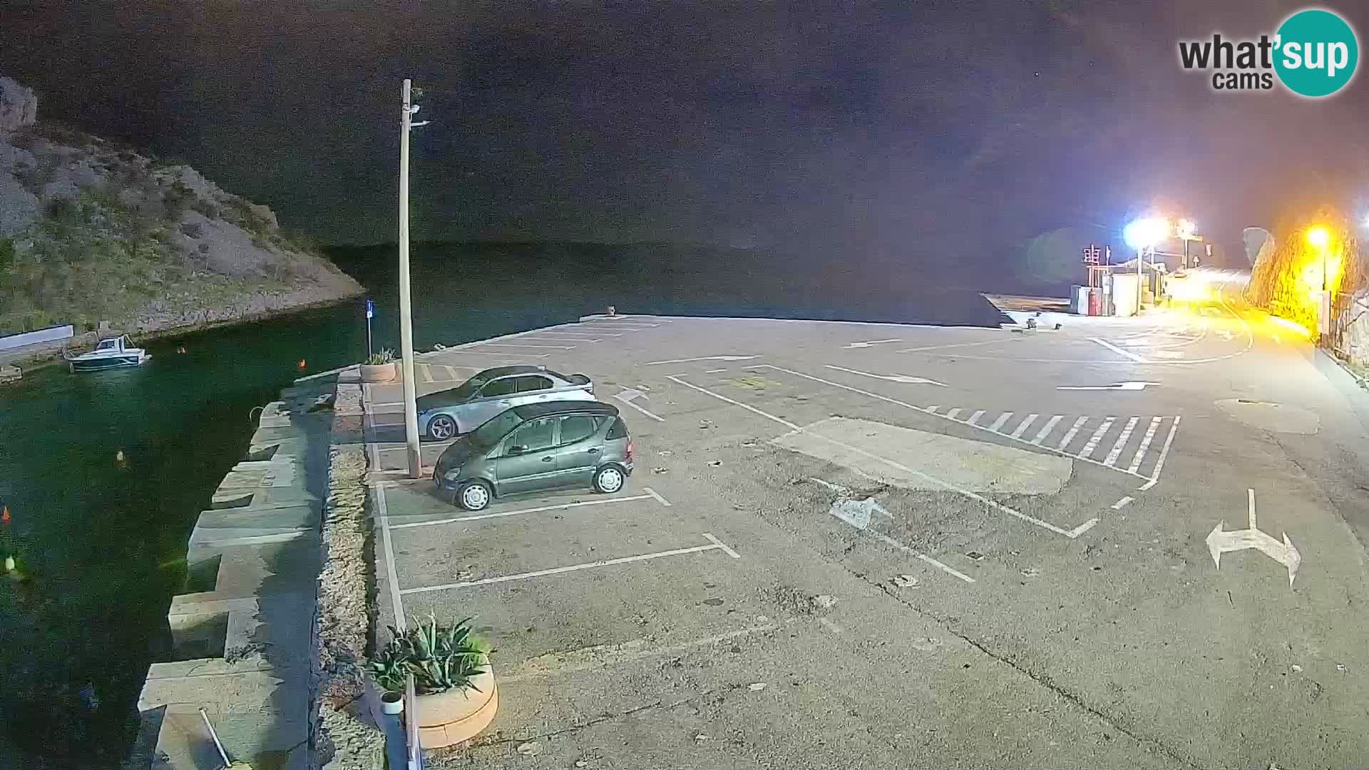 Webcam port de ferry de Prizna – vers l’île de Pag