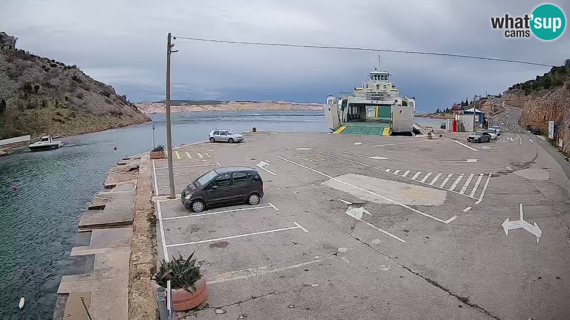 Webcam porto traghetti di Prizna – per l’isola di Pag