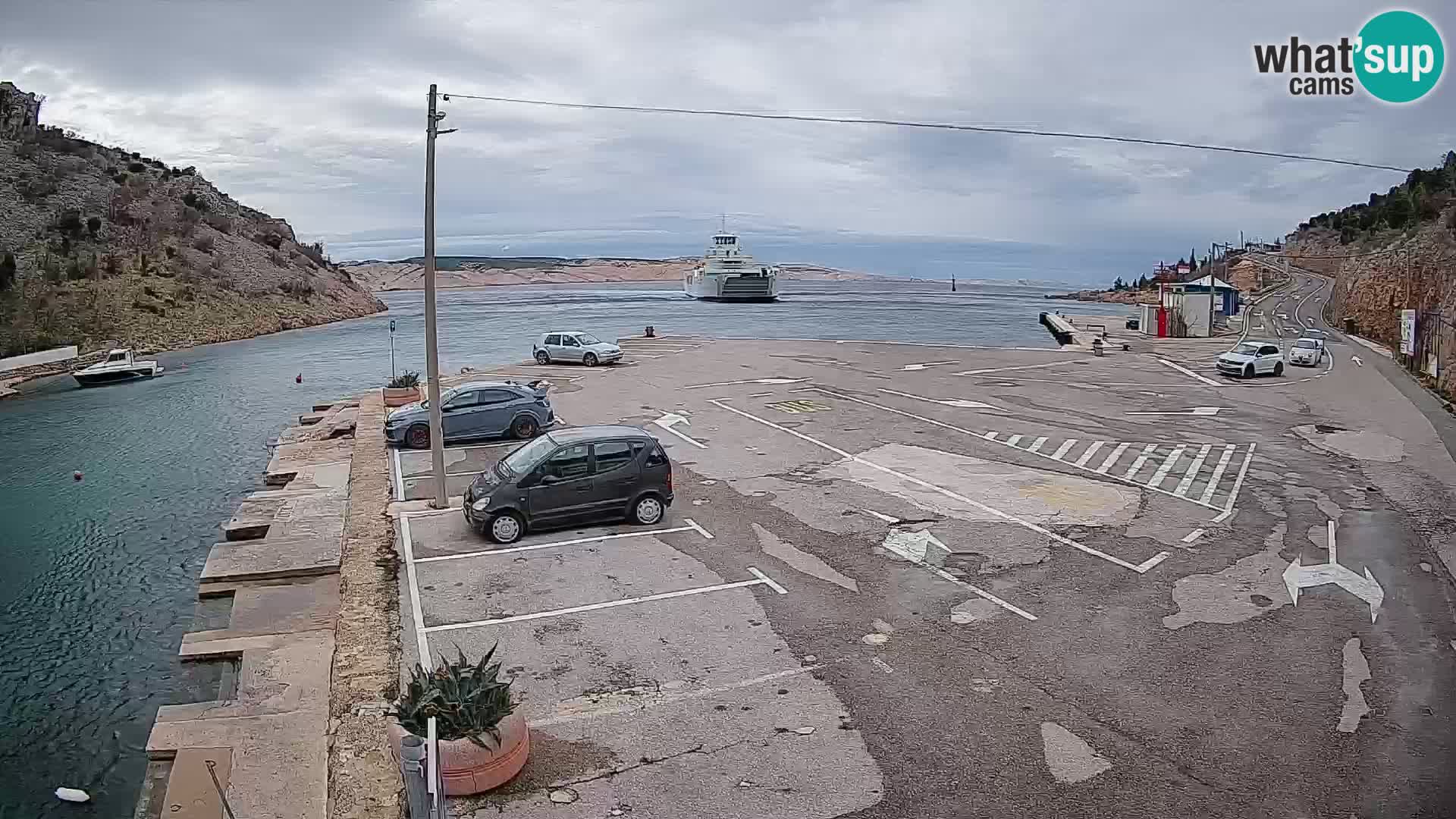 Webcam porto traghetti di Prizna – per l’isola di Pag