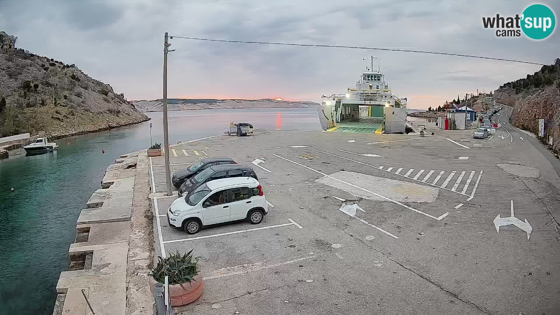 Webcam porto traghetti di Prizna – per l’isola di Pag
