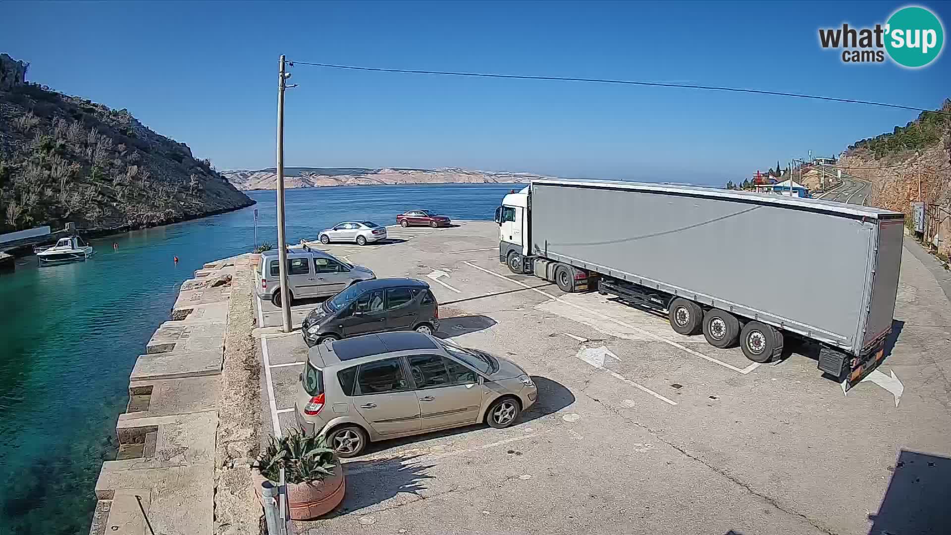 Webcam porto traghetti di Prizna – per l’isola di Pag