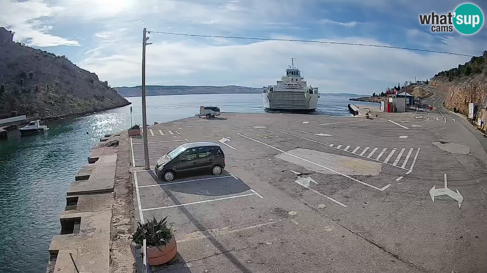 Webcam porto traghetti di Prizna – per l’isola di Pag