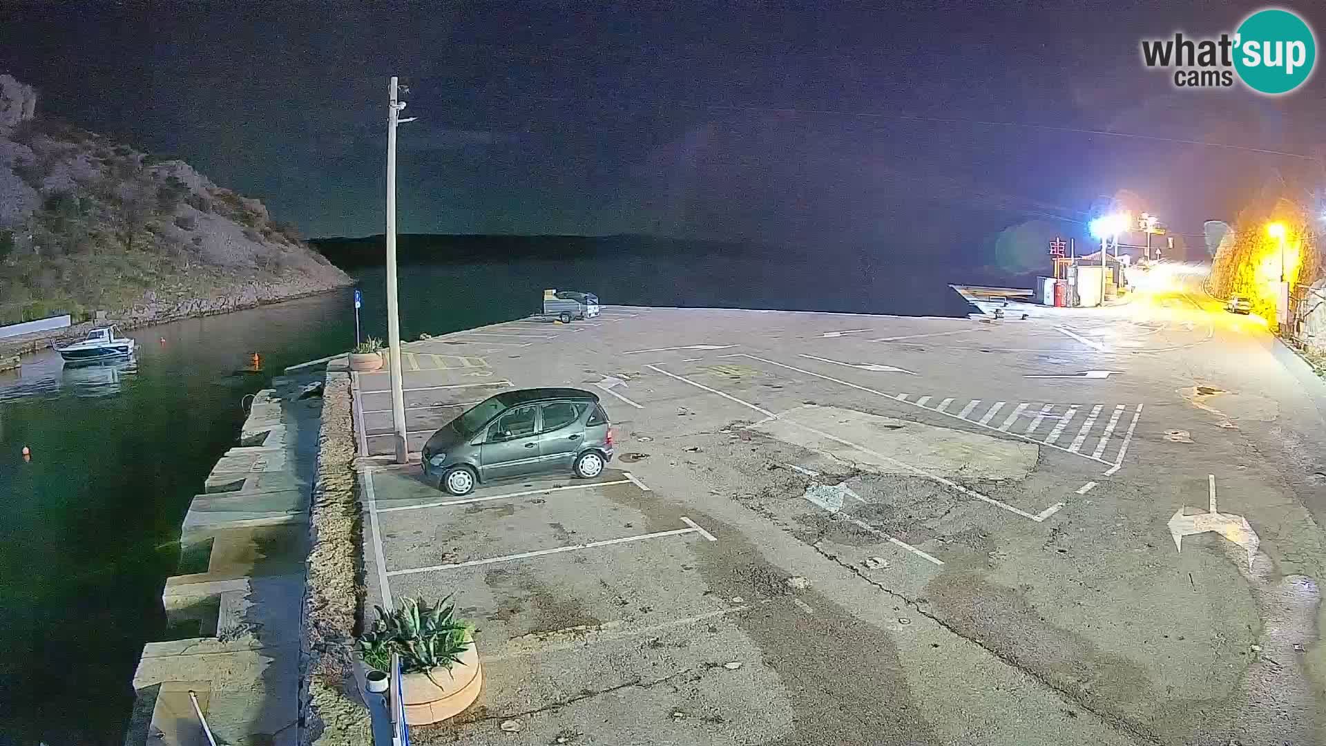Webcam Fährhafen Prizna – zur Insel Pag