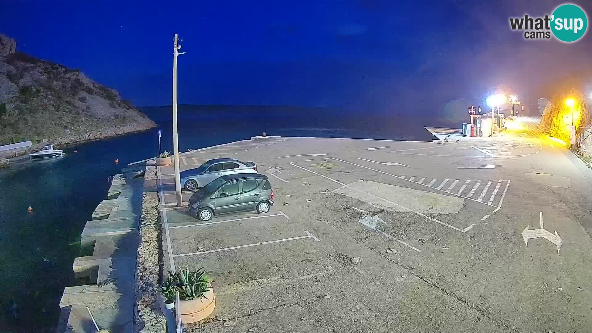 Webcam Fährhafen Prizna – zur Insel Pag