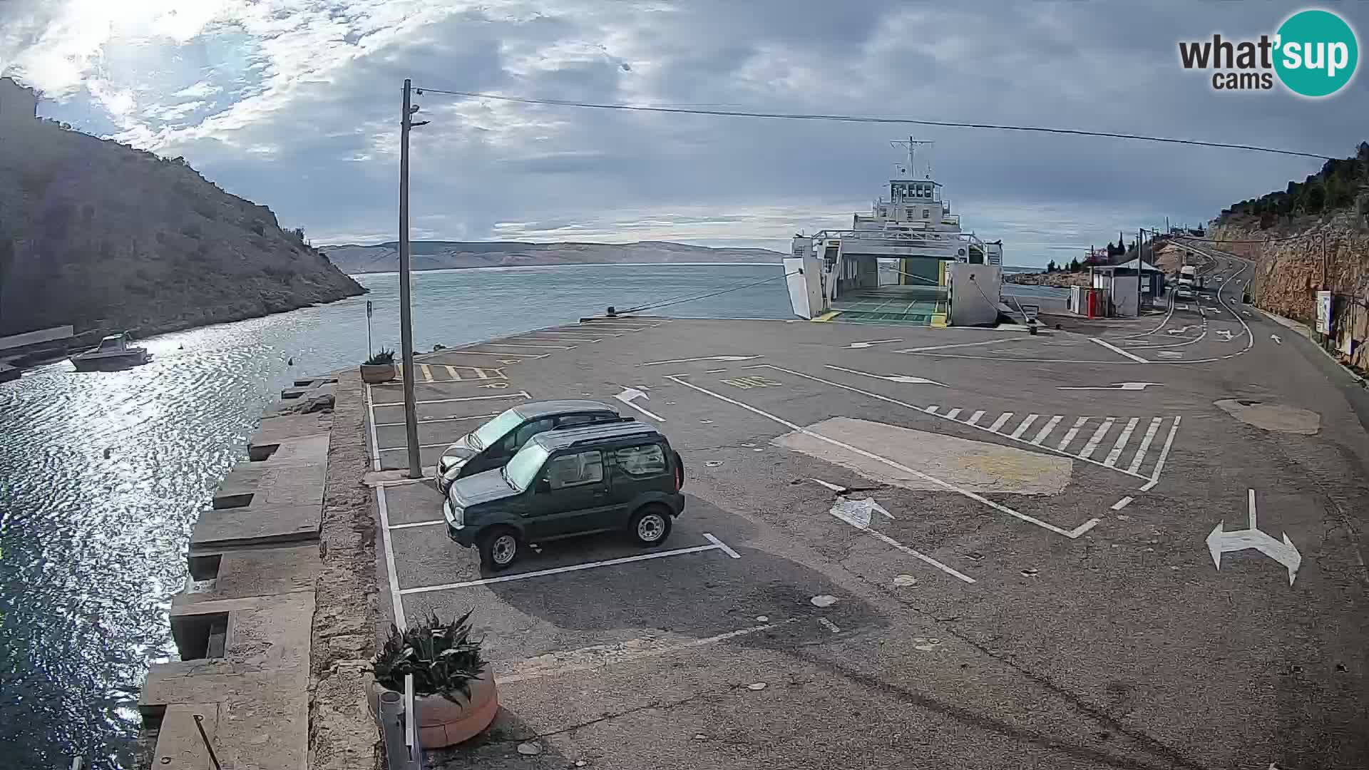 Webcam porto traghetti di Prizna – per l’isola di Pag