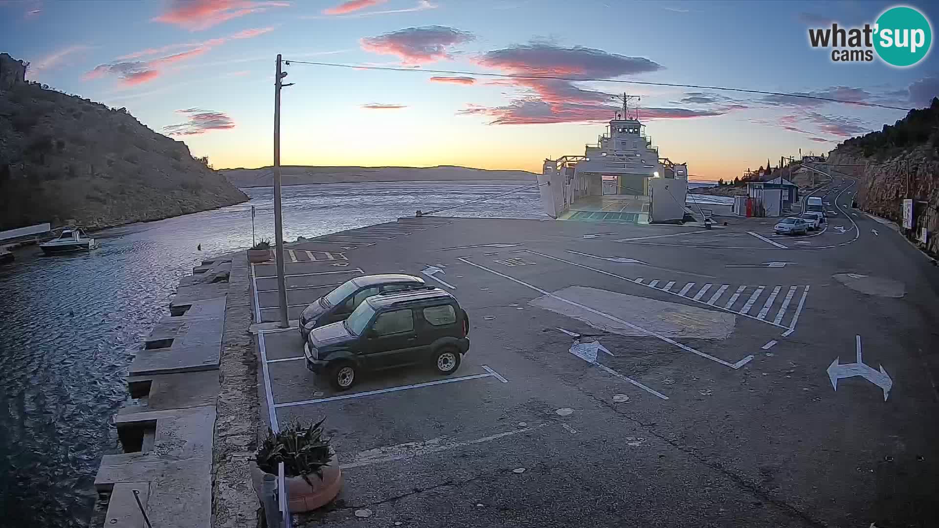 Webcam porto traghetti di Prizna – per l’isola di Pag