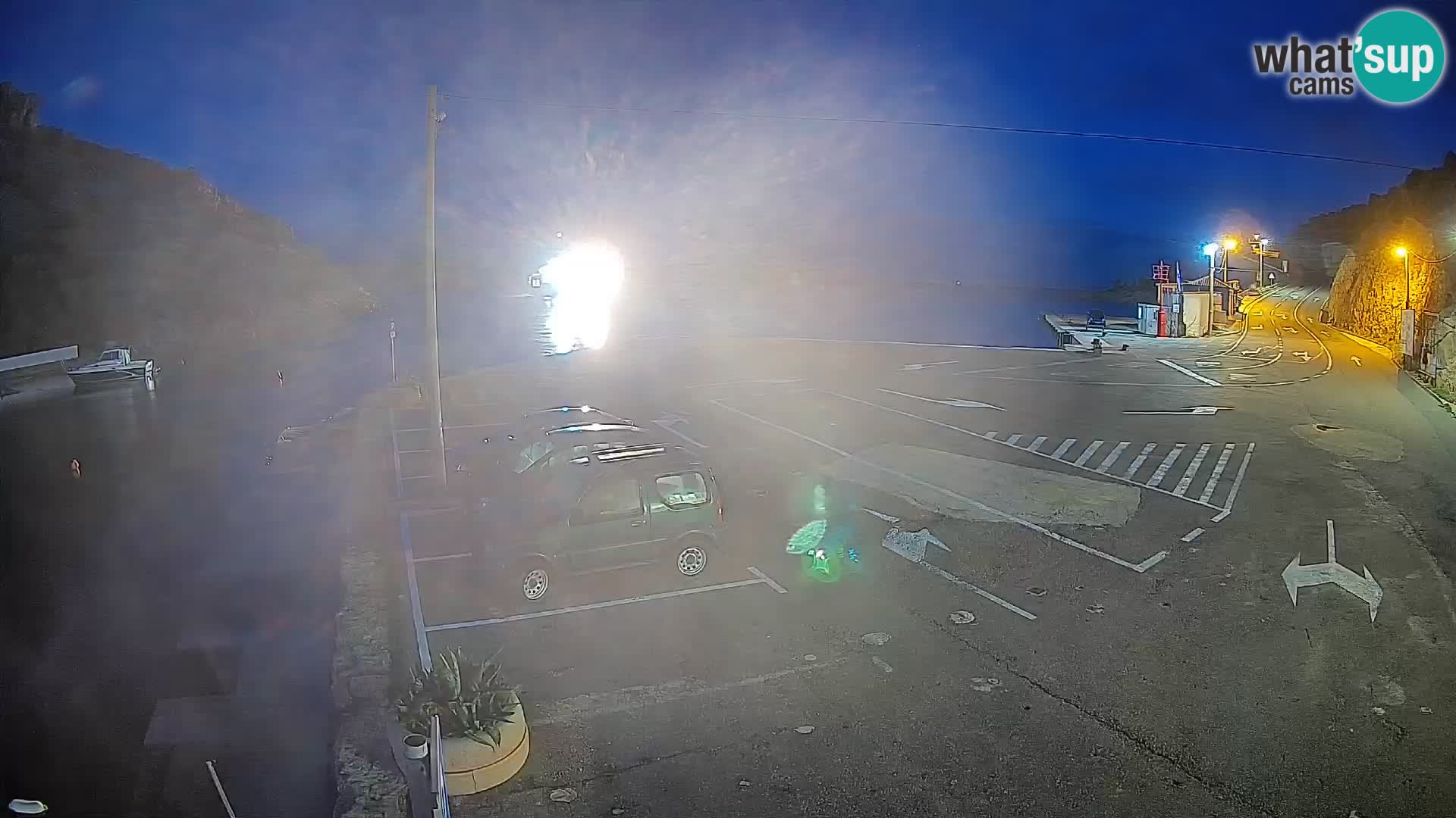 Webcam port de ferry de Prizna – vers l’île de Pag