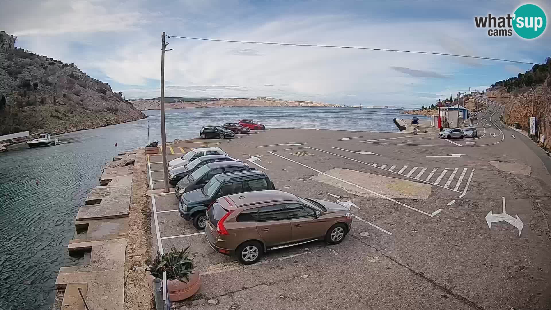 Webcam porto traghetti di Prizna – per l’isola di Pag