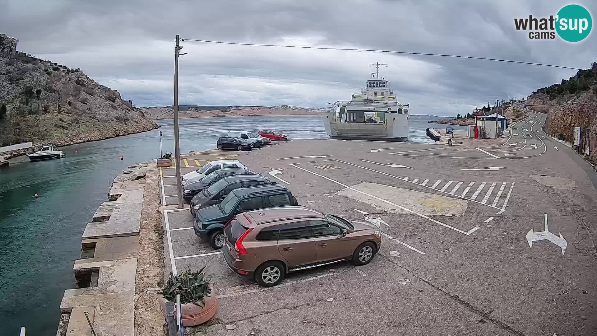 Webcam porto traghetti di Prizna – per l’isola di Pag