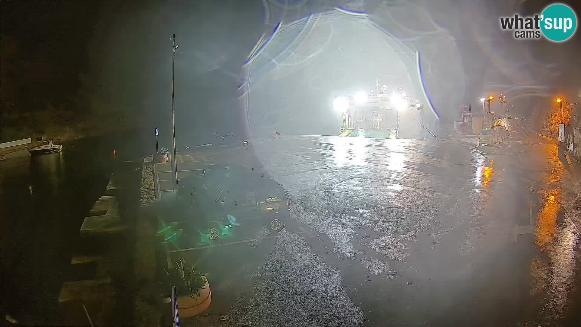 Webcam port de ferry de Prizna – vers l’île de Pag